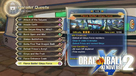 dragon ball xenoverse 2 soluzione missioni parallele